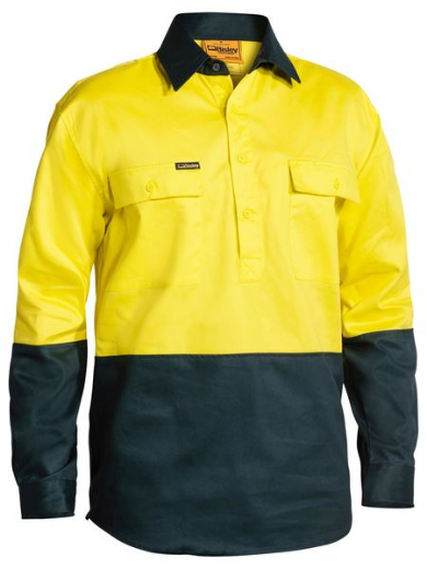 Picture of Hi Vis Closed Front  Drill Shirt